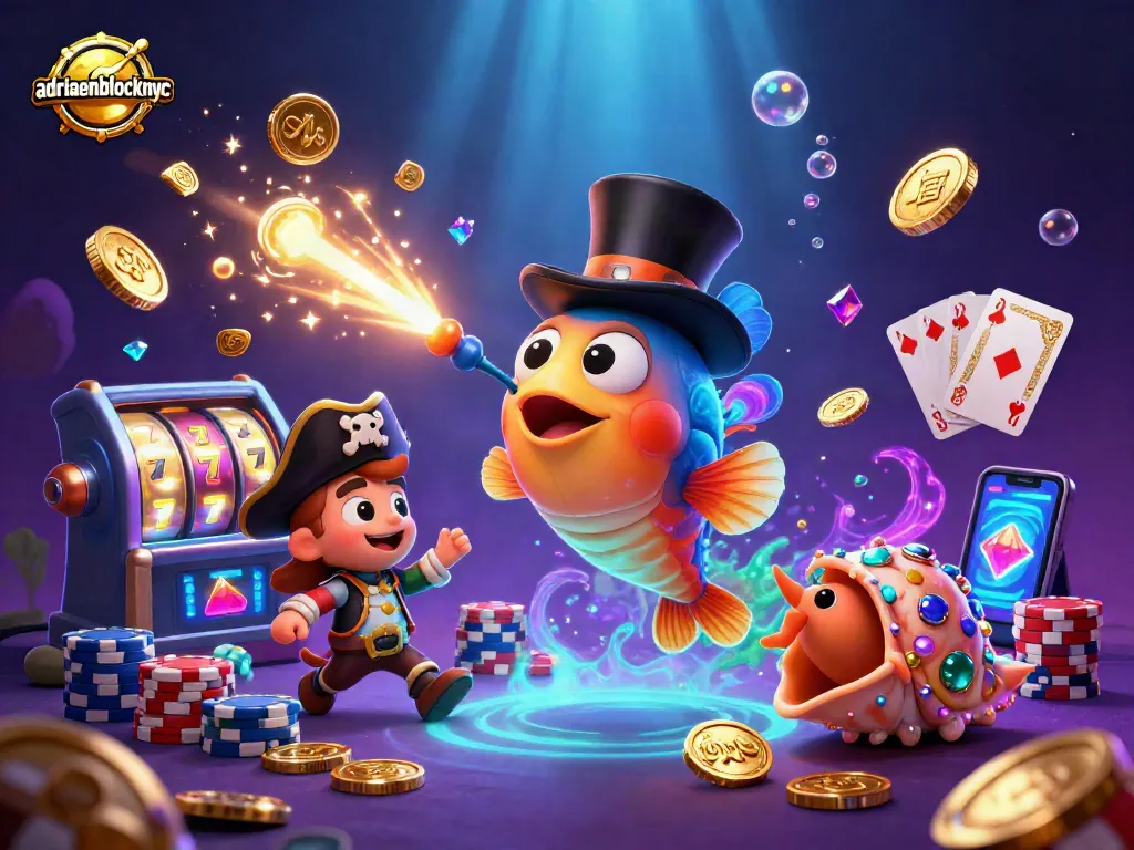 Engage in the excitement of adriaenblocknyc with vibrant slots, golden coins, and dynamic characters.