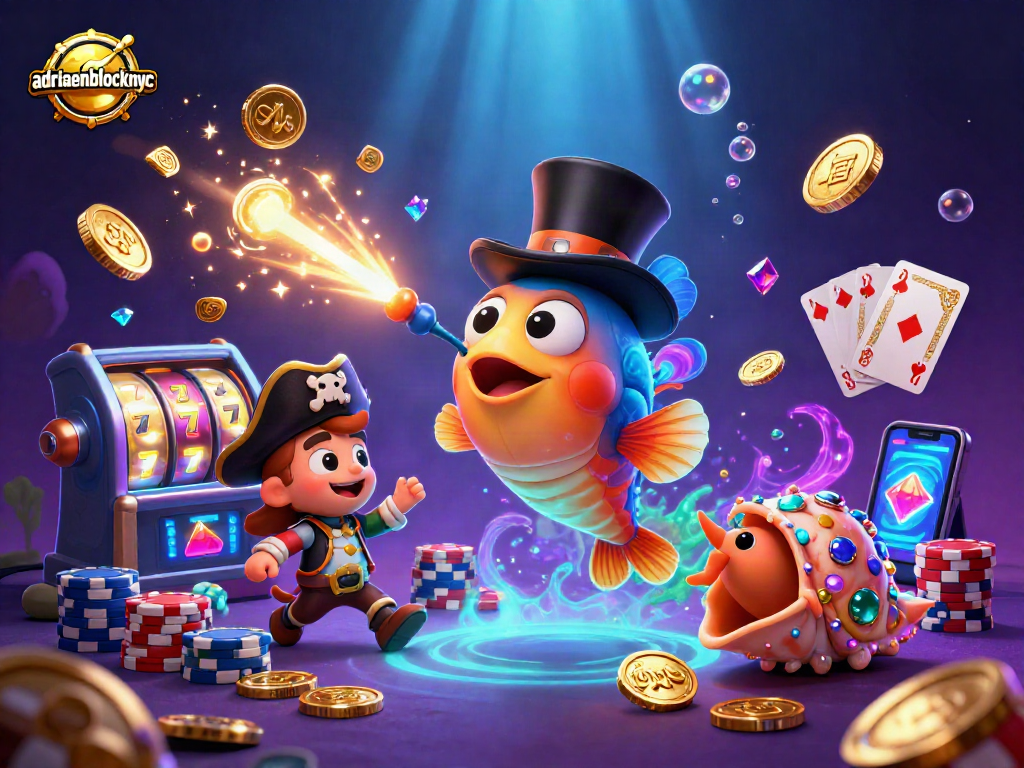Engage in the excitement of adriaenblocknyc with vibrant slots, golden coins, and dynamic characters.
